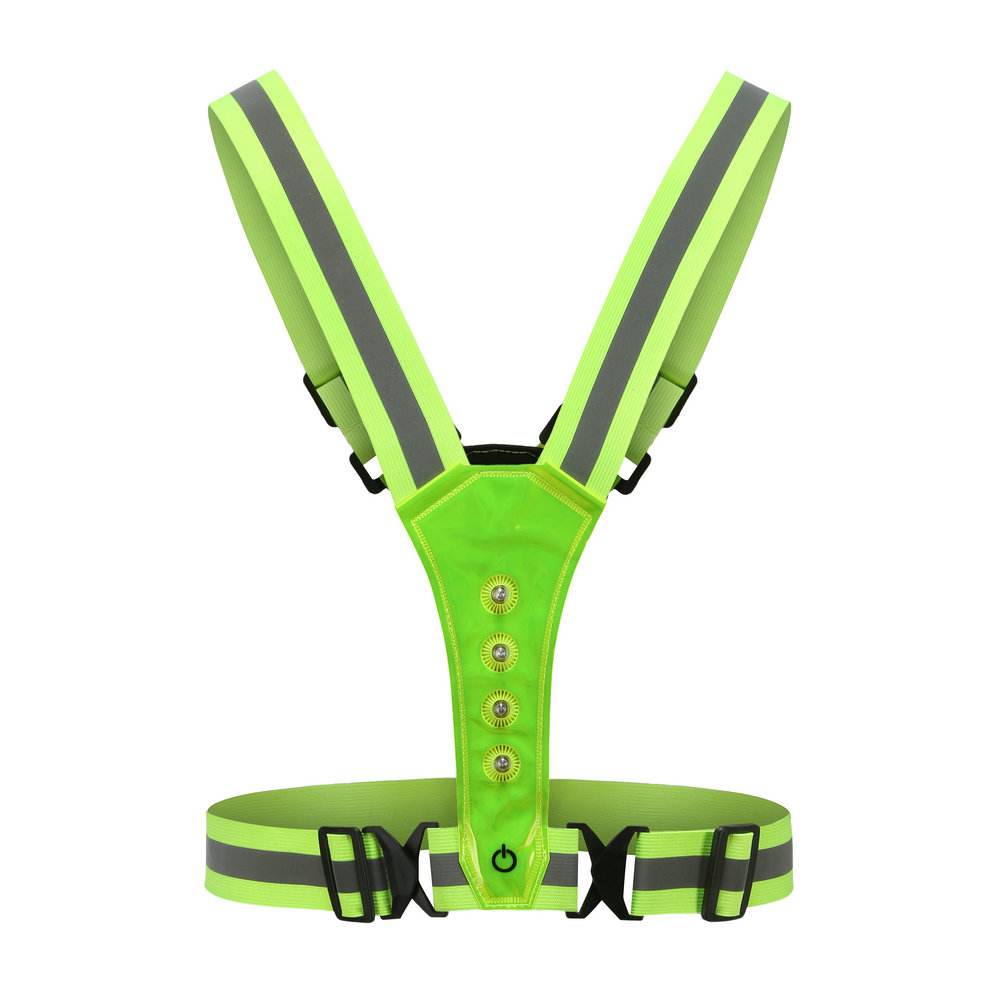 LED running safety vest