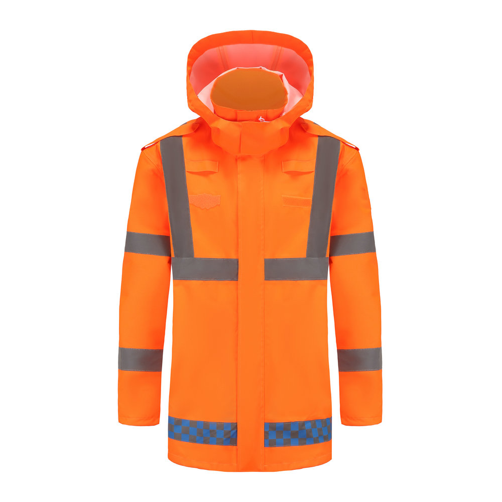 Hi vis raincoat